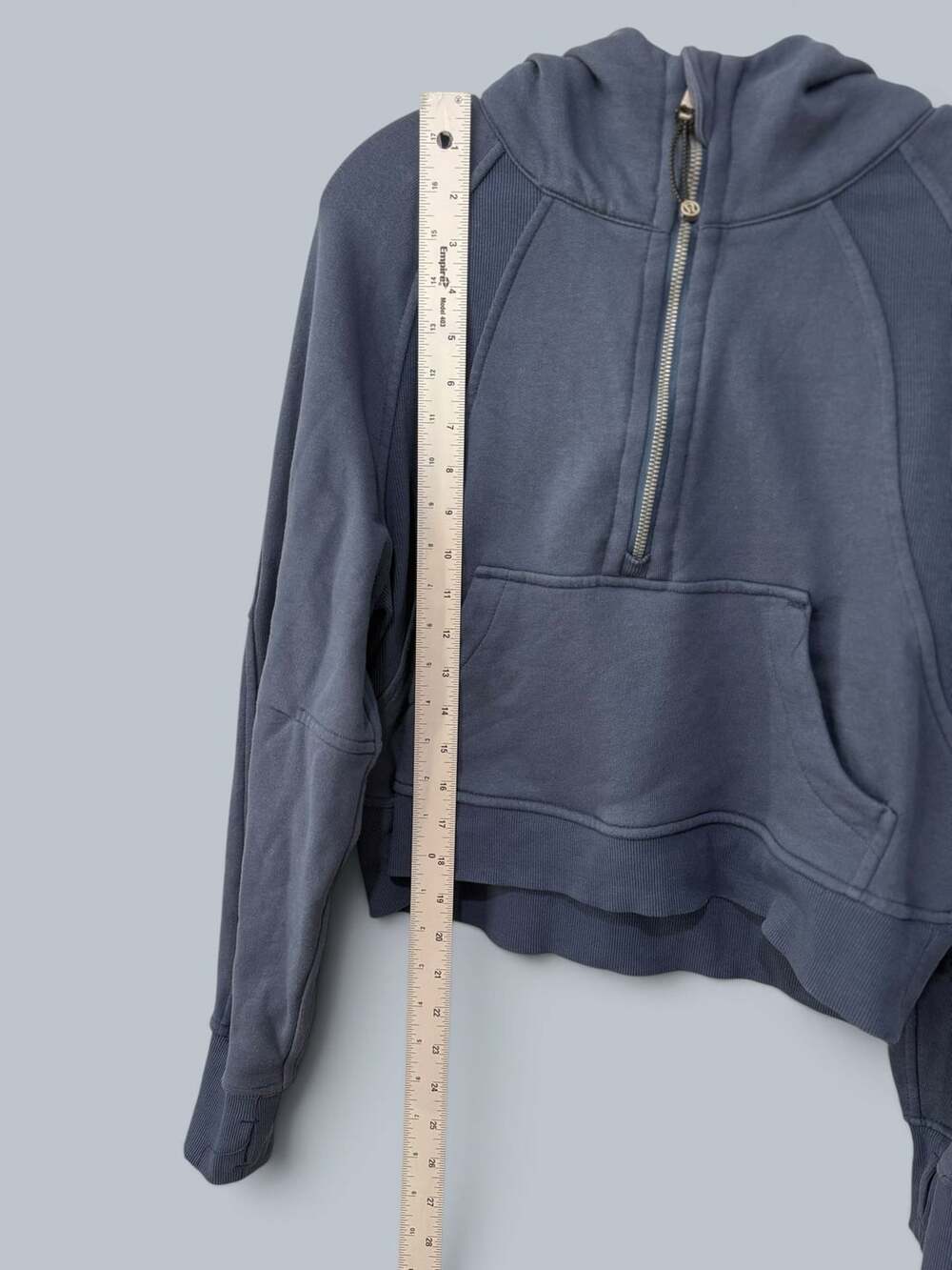 Lululemon Scuba Oversized Half-Zip Hoodie Iron Blue - Picture 7 of 9